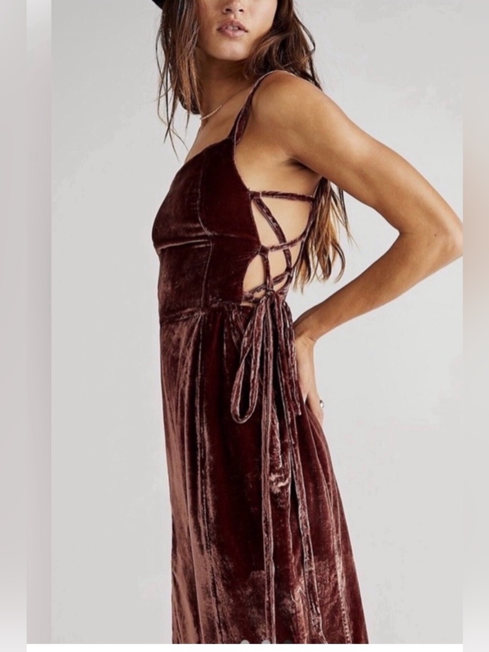 Free People Forever 90s velvet jumpsuit